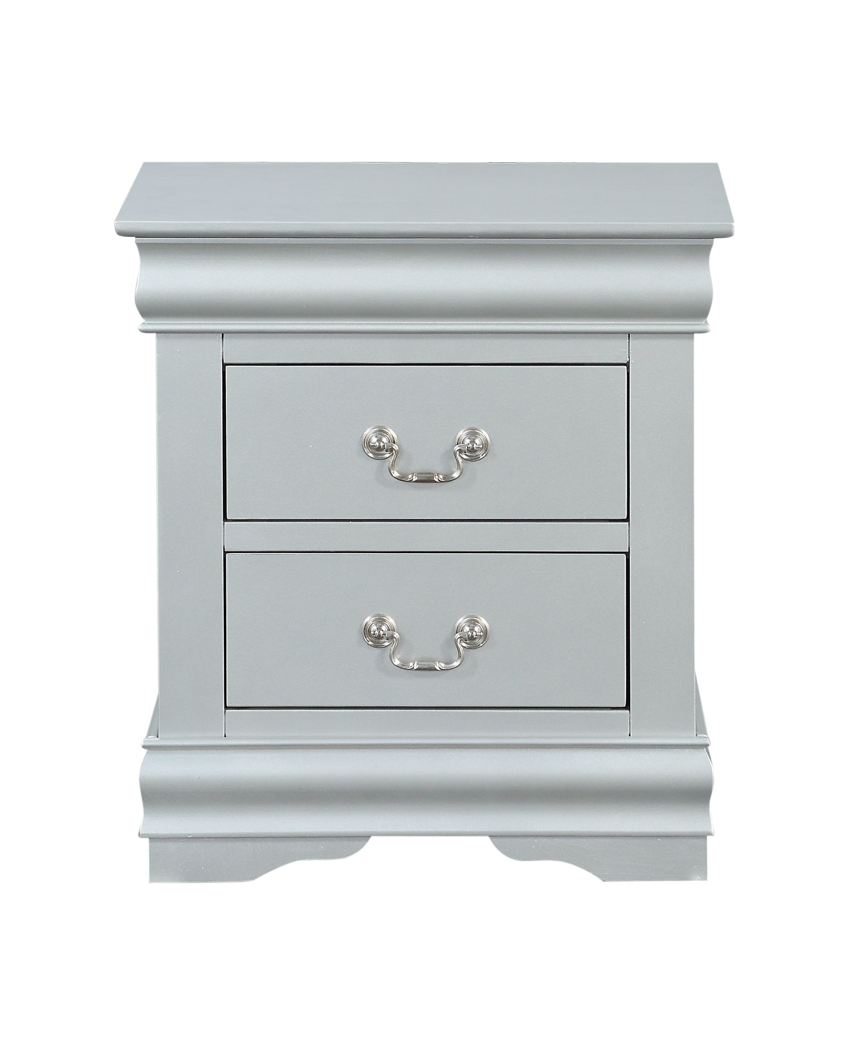 Glavbiku Louis Philippe Nightstand in Platinum 26733