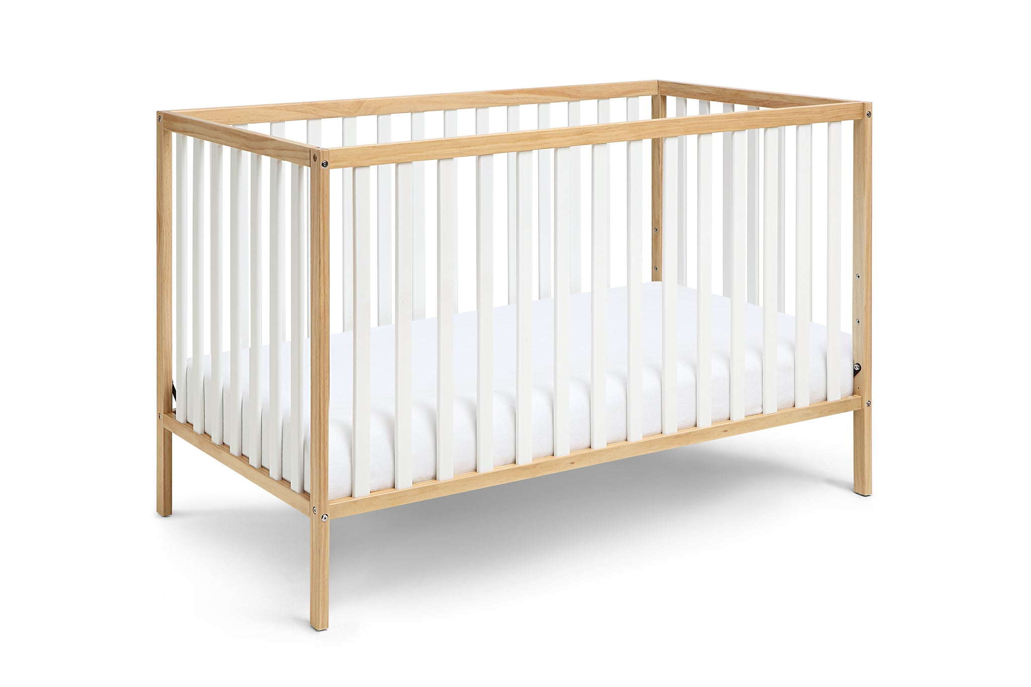 Deux Remi 3-in-1 Convertible Island Crib Natural/White