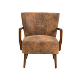 COOLMORE Wood Frame Armchair,  Modern Accent Chair Lounge Chair for Living Room