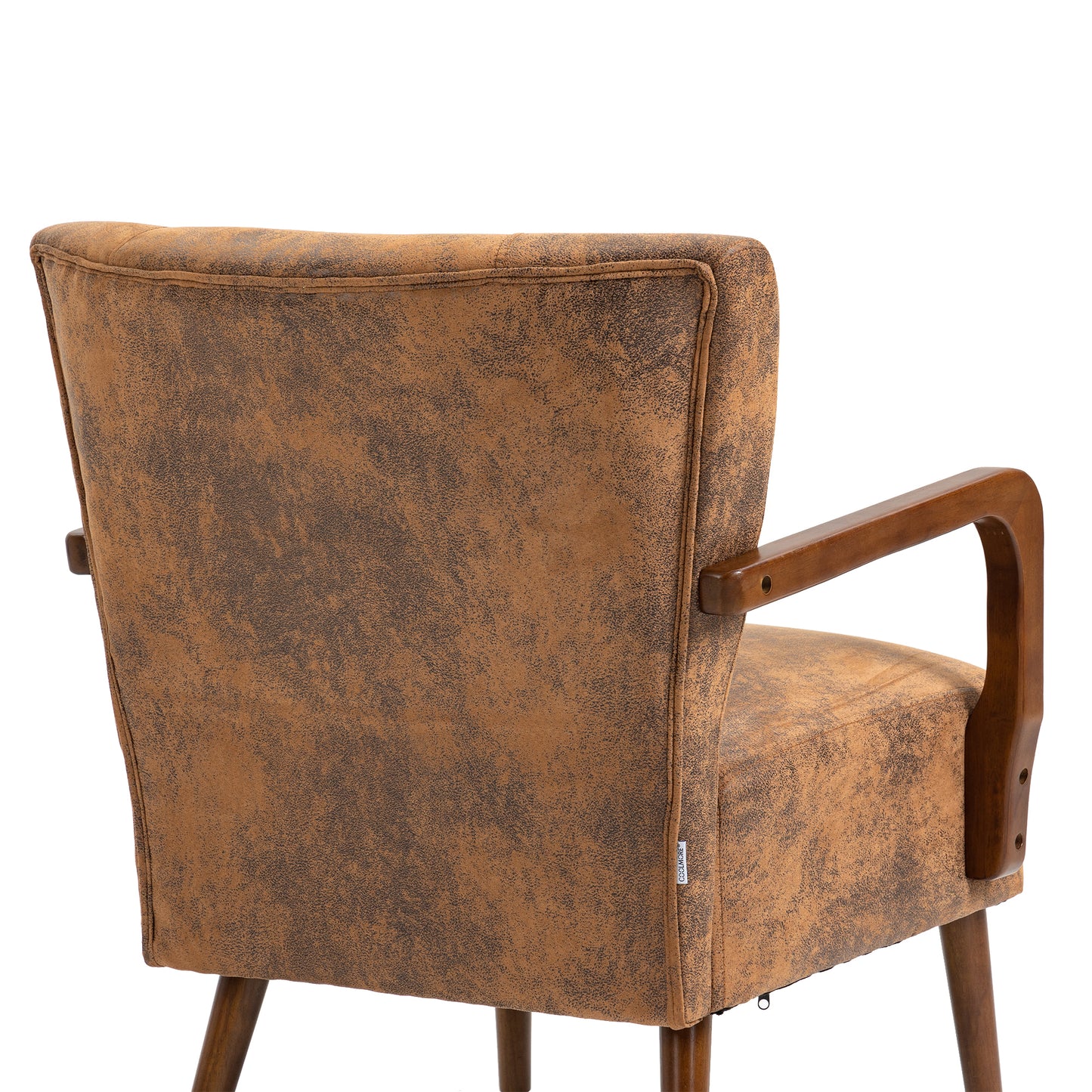 COOLMORE Wood Frame Armchair,  Modern Accent Chair Lounge Chair for Living Room