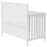 Certified Baby Safe Crib, Pine Solid Wood, Non-Toxic Finish, Snow White