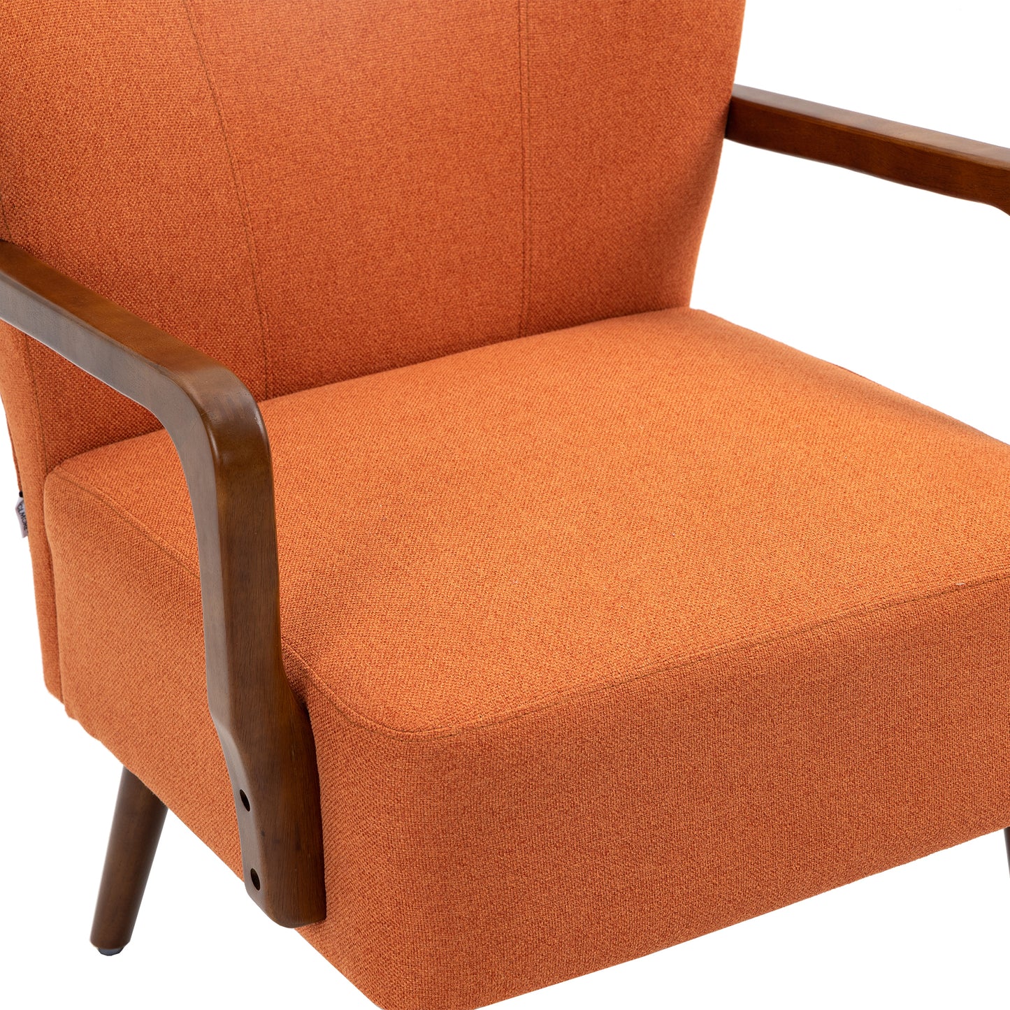 COOLMORE Wood Frame Armchair,  Modern Accent Chair Lounge Chair for Living Room