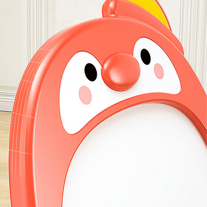 Children's indoor Cartoon penguin red drawing board Magnetic graffiti board Writing board Scaffolding whiteboard Baby blackboard learning table and chair