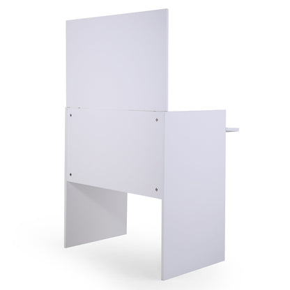 White Vanity Sets, Makeup Vanity Table with Flip up Mirror Bedroom Dresser Table Jewelry Storage