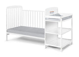 Ramsey 3-in-1 Convertible Crib and Changer Combo White