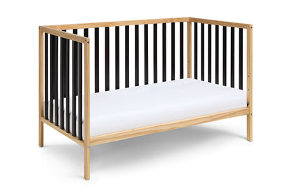 Deux Remi 3-in-1 Convertible Island Crib Natural/Black