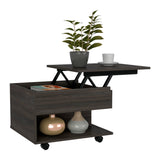 Luanda Lift Top Coffee Table, Casters, One Shelf -Espresso