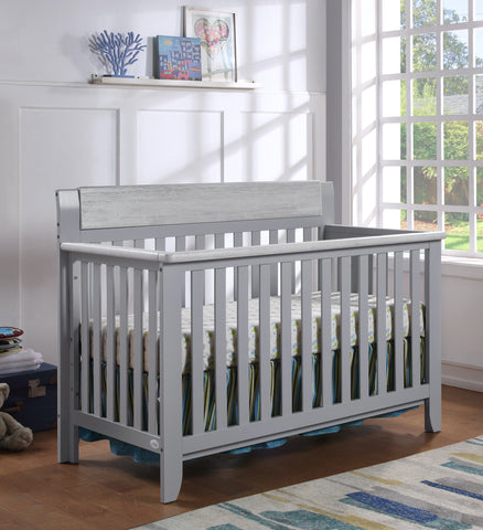 Hayes 4-in-1 Convertible Crib Gray/Weathered Granite