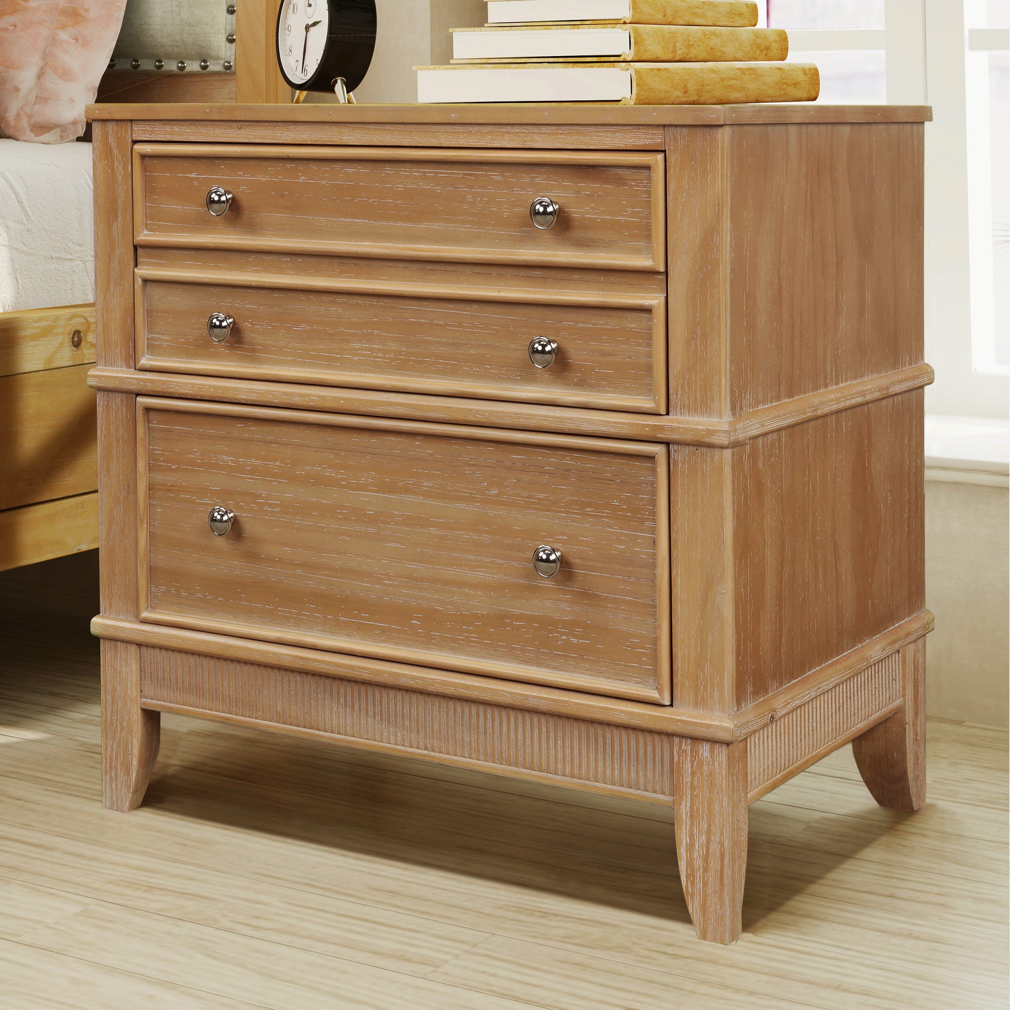 Hazel 3-Drawer Hazel 3-Drawer Side Table for Living Room, Hallway, Entryway