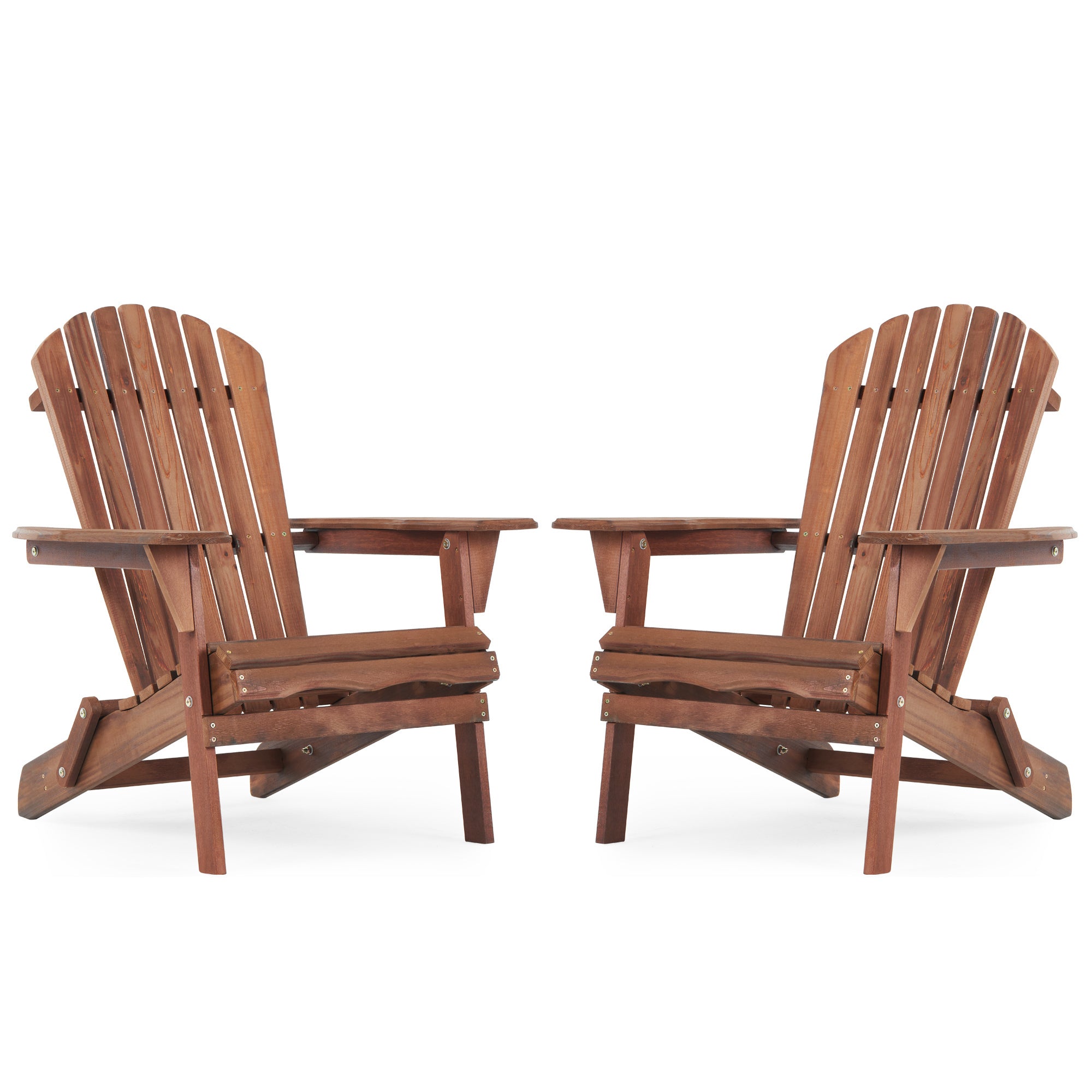 Wooden Outdoor Folding Adirondack Chair Set of 2 Wood Lounge Patio Chair for Garden,Garden, Lawn, Backyard, Deck, Pool Side, Fire Pit,Half Assembled,