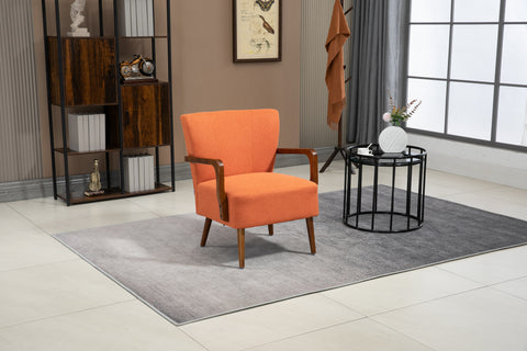 COOLMORE Wood Frame Armchair,  Modern Accent Chair Lounge Chair for Living Room