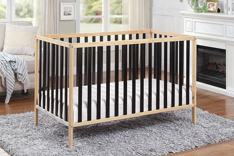 Deux Remi 3-in-1 Convertible Island Crib Natural/Black