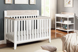 Hayes 4-in-1 Convertible Crib White/Natural