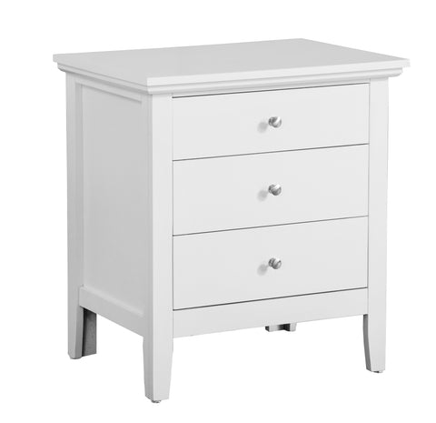 Glory Furniture Hammond G5490-N 3 Drawer Nightstand , White