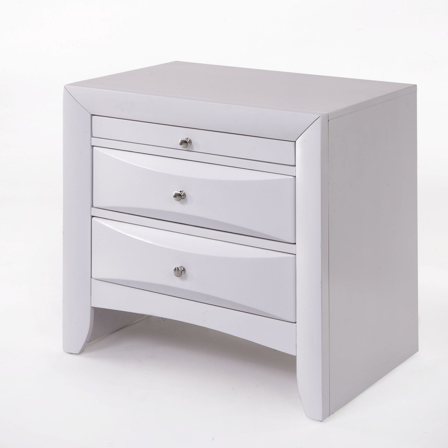 Glavbiku Ireland Nightstand in White 21704