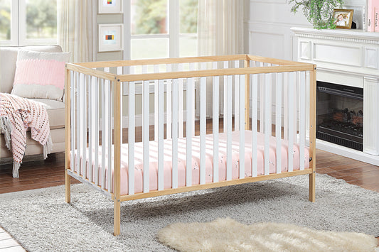 Deux Remi 3-in-1 Convertible Island Crib Natural/White