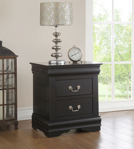 Glavbiku Louis Philippe Nightstand in Black 23733